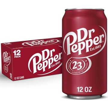 Dr Pepper Soda 12 pk Cans