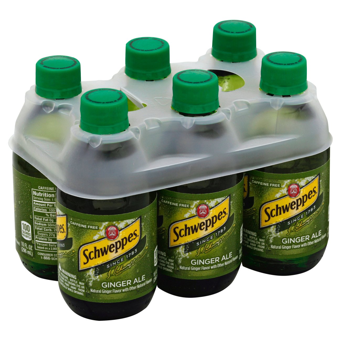 Schweppes Ginger Ale 10 oz Glass Bottles - Shop Soda at H-E-B