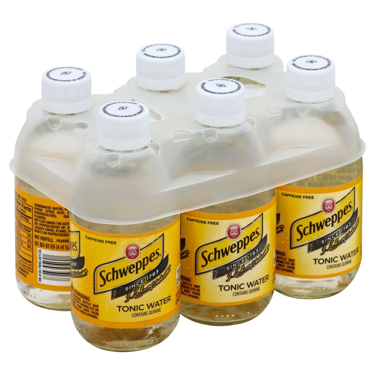 Schweppes Tonic Water 6 PK Glass Bottles Shop Cocktail mixers at HEB