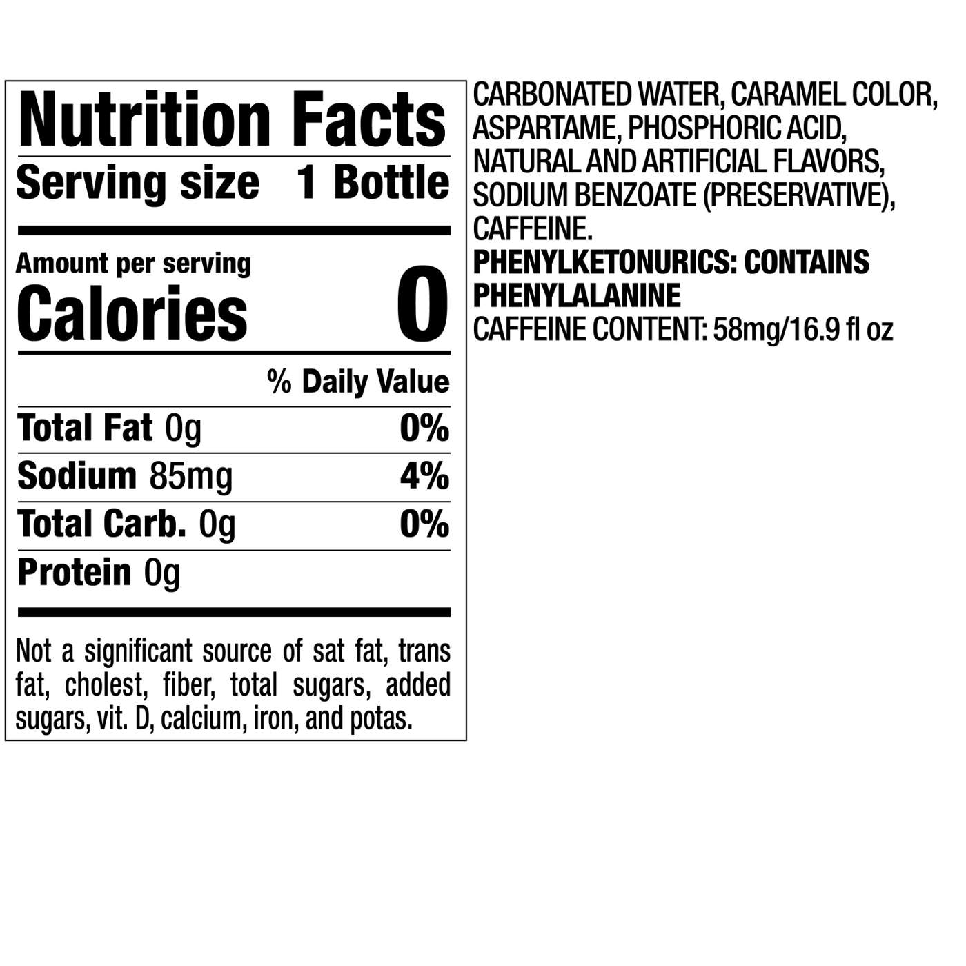 Dr Pepper Diet Soda 6 pk Bottles; image 3 of 7