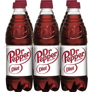 Dr Pepper Diet Soda 6 pk Bottles
