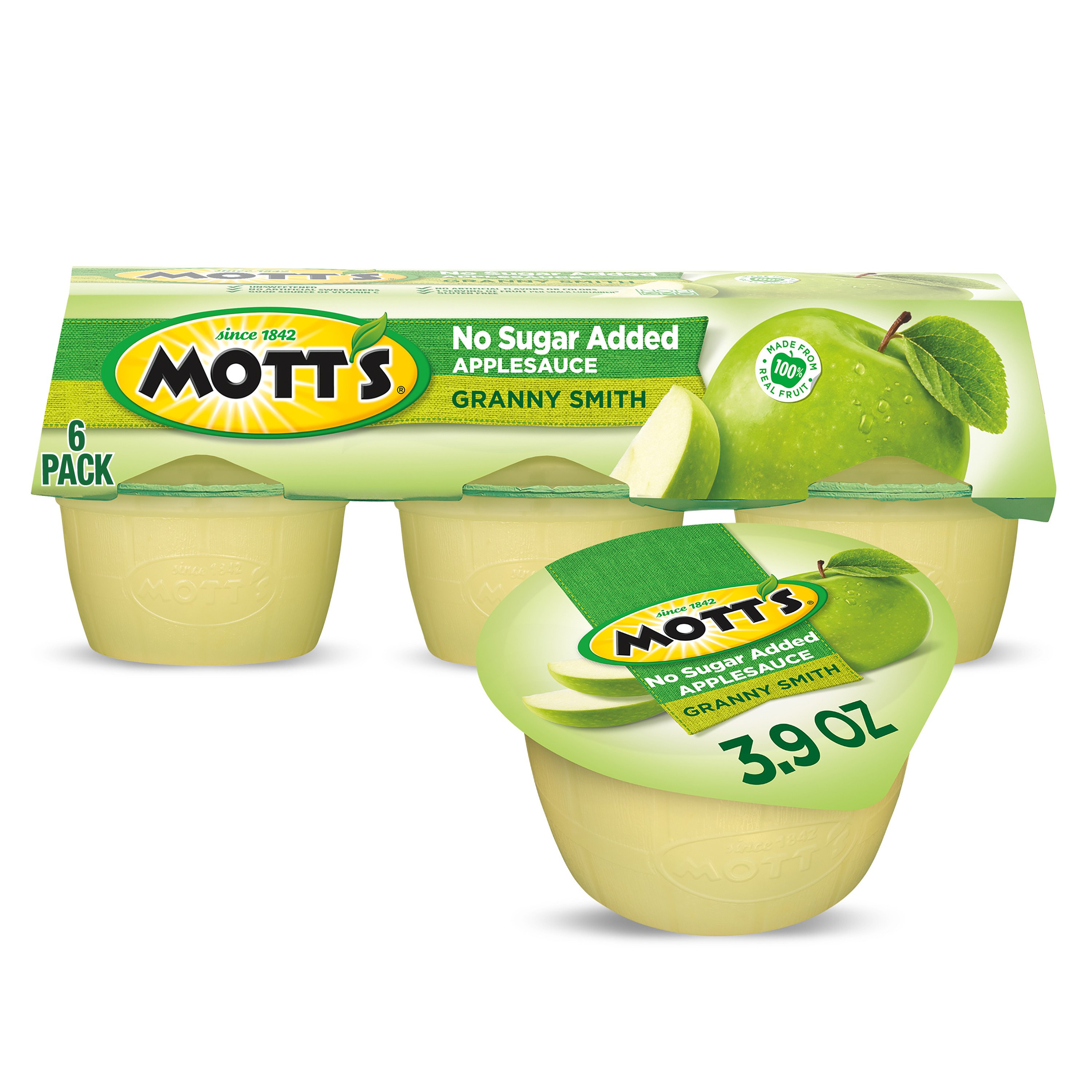 Mott's No Sugar Added Granny Smith Apple Sauce Shop Apples at HEB