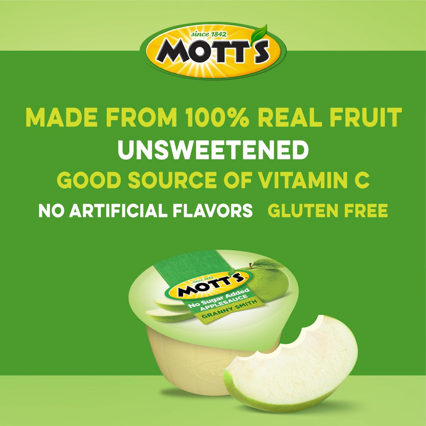 Mott's No Sugar Added Granny Smith Apple Sauce; image 3 of 6