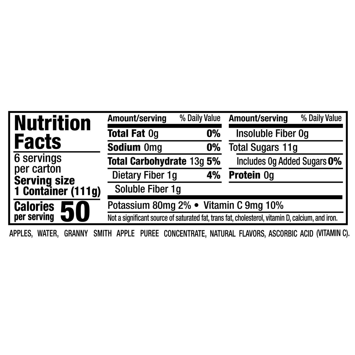 Mott's No Sugar Added Granny Smith Applesauce 6 pk Cups; image 7 of 8