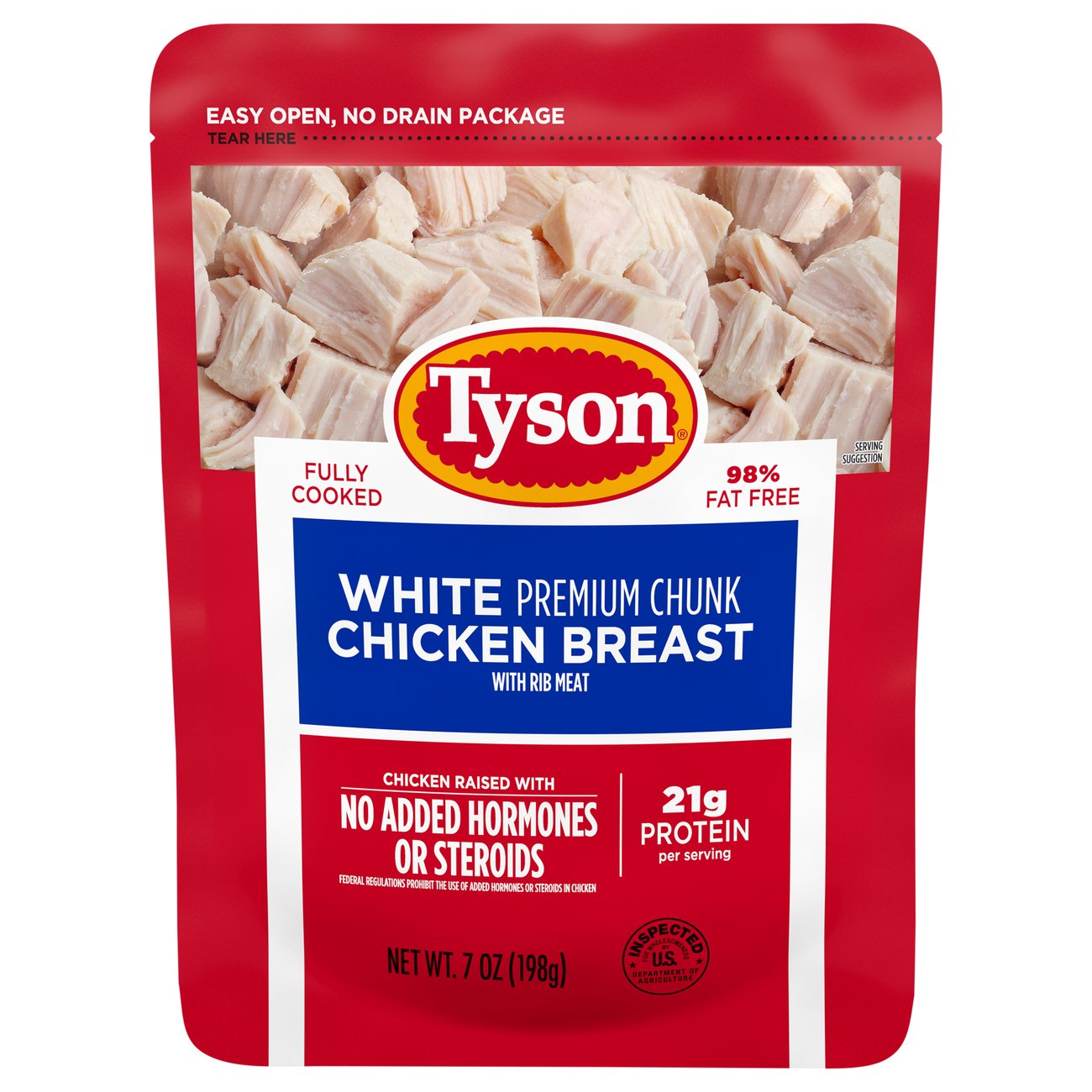 Tyson Premium Chunk White Chicken In Pouch Shop Meat at HEB