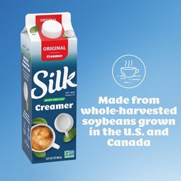 Silk Dairy Free Soy Milk Coffee Creamer - Original