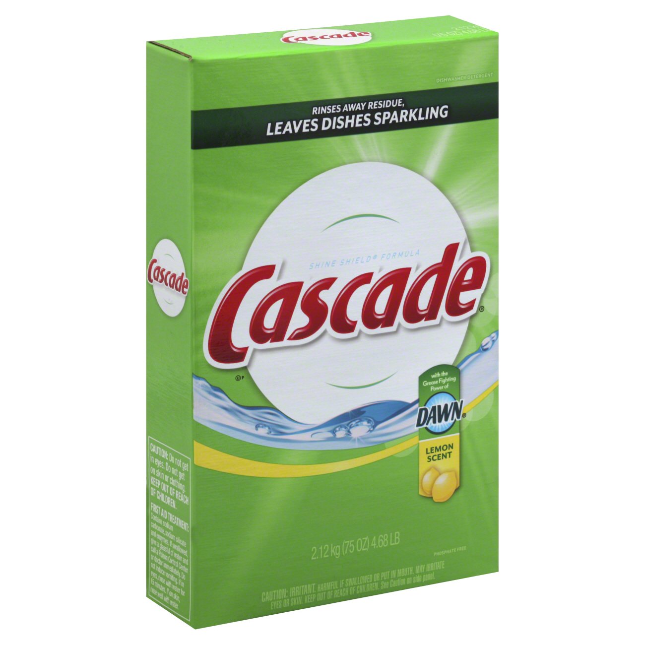 Cascade Lemon Scent Powder Dishwasher Detergent Shop Dish Soap