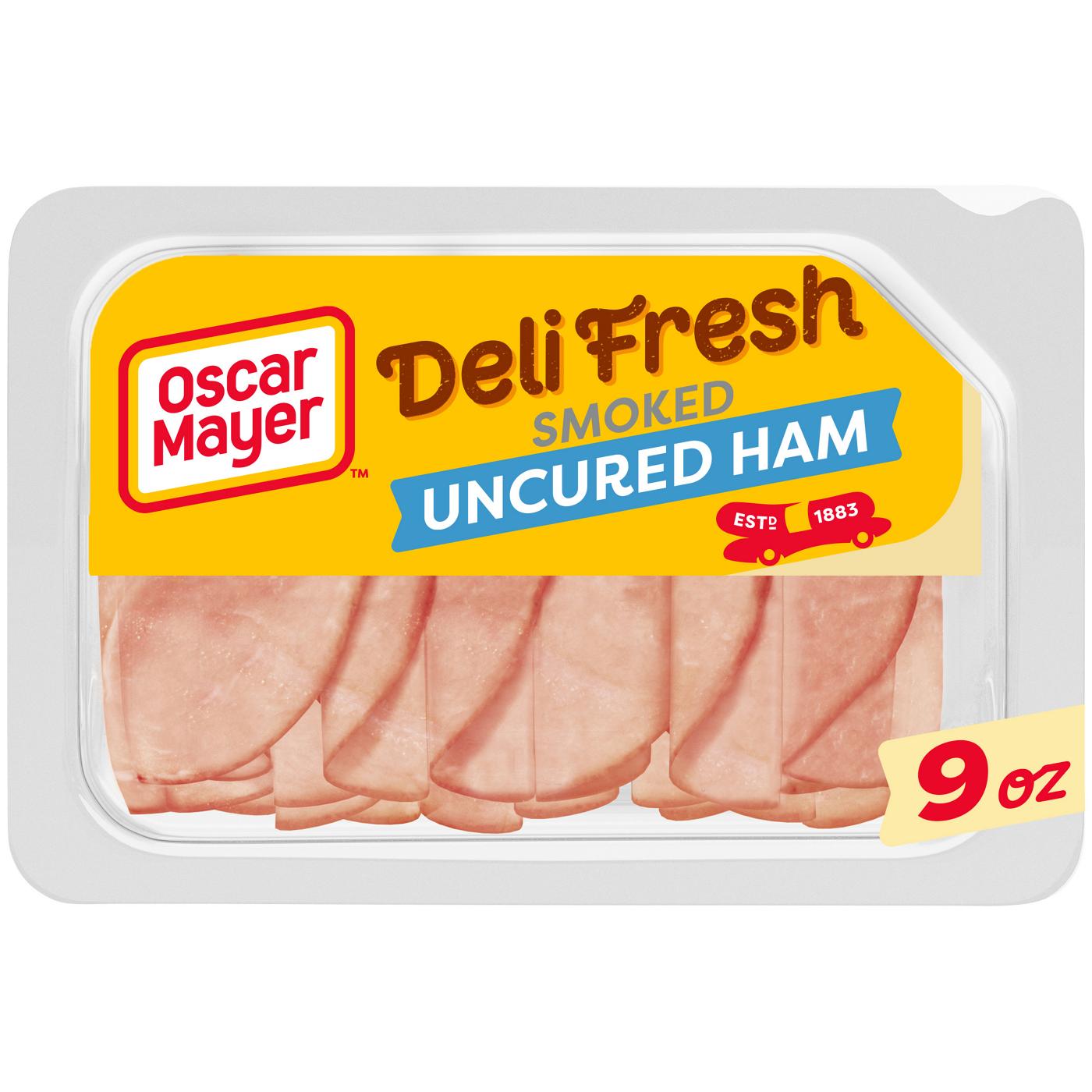Oscar Mayer Deli Fresh Sliced Smoked Uncured Ham Lunch Meat; image 1 of 4