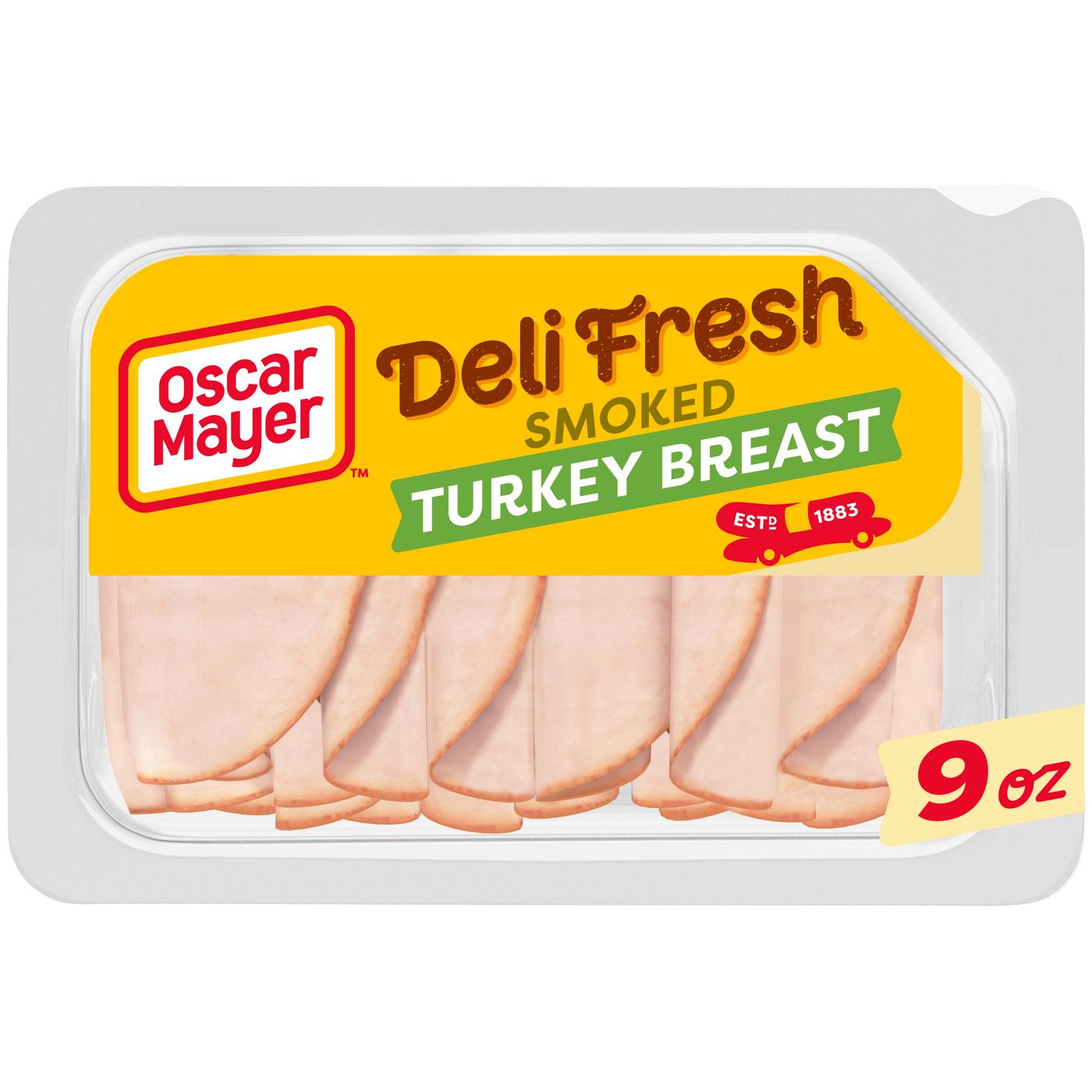 Oscar Mayer Deli Fresh Smoked Sliced Turkey Breast Lunch Meat; image 1 of 4