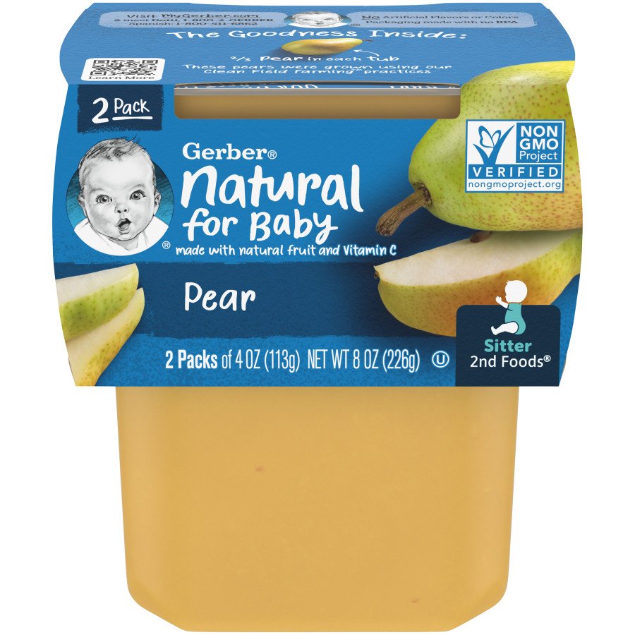 Gerber 2nd Foods Pears 2 pk - Shop Baby Food at H-E-B
