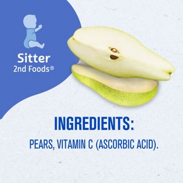 Gerber Stage 2 Baby Food - Pear, 4 oz Tubs