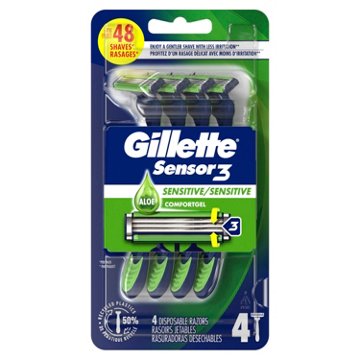 Gillette Sensor3 Sensitive Men's Disposable Razors