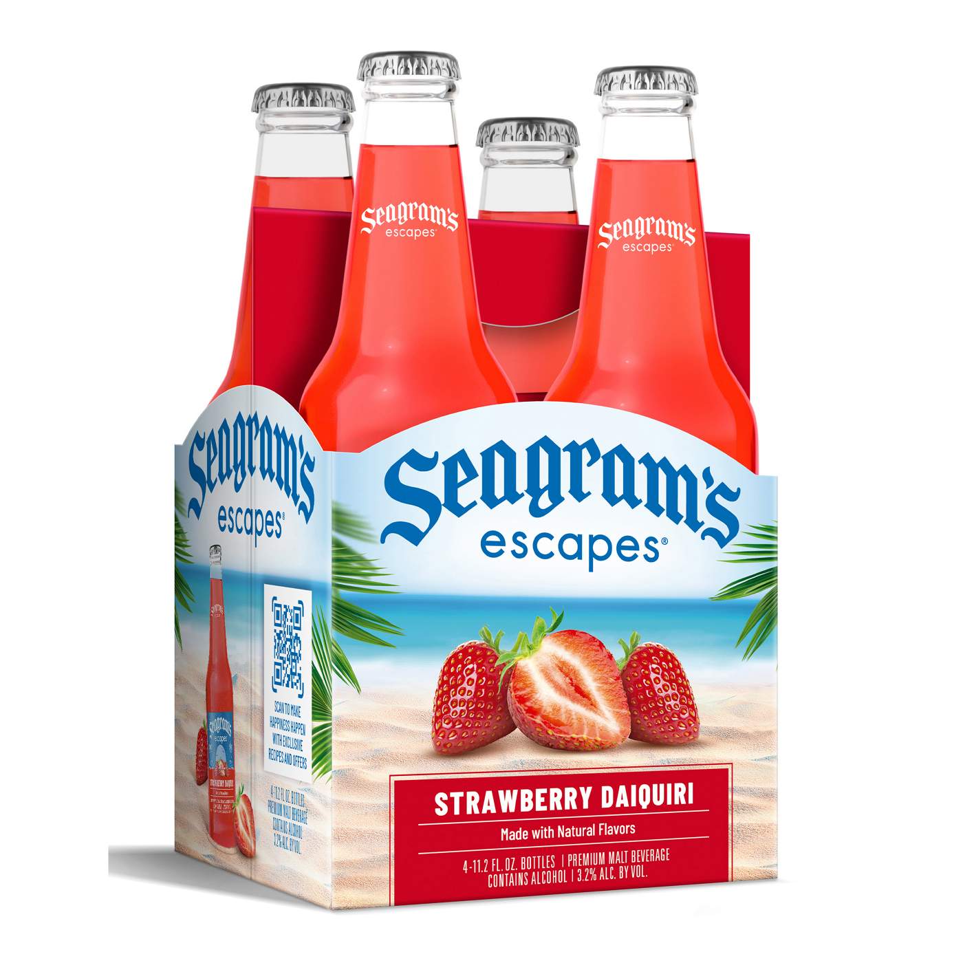 Seagram's Escapes Strawberry Daiquiri Bottles 4 pk; image 2 of 2