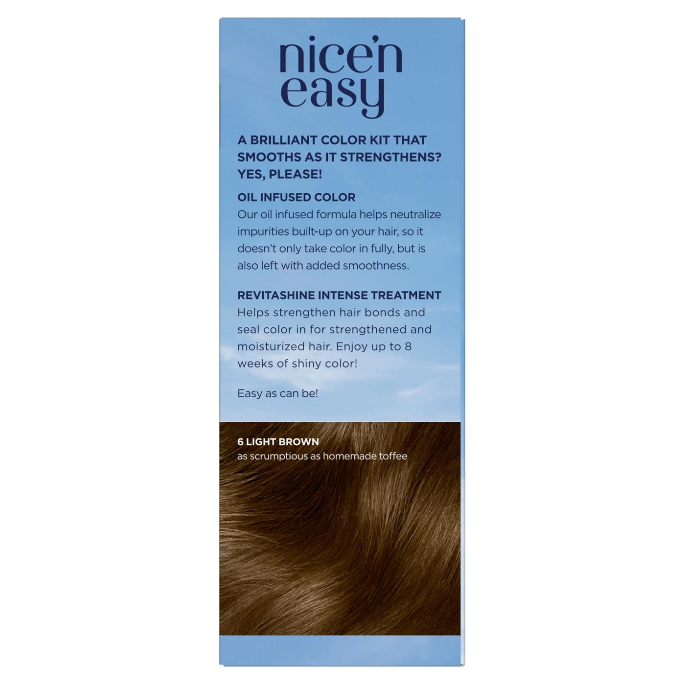 Clairol Nice 'N Easy Permanent Hair color - 6 Light Brown; image 5 of 10