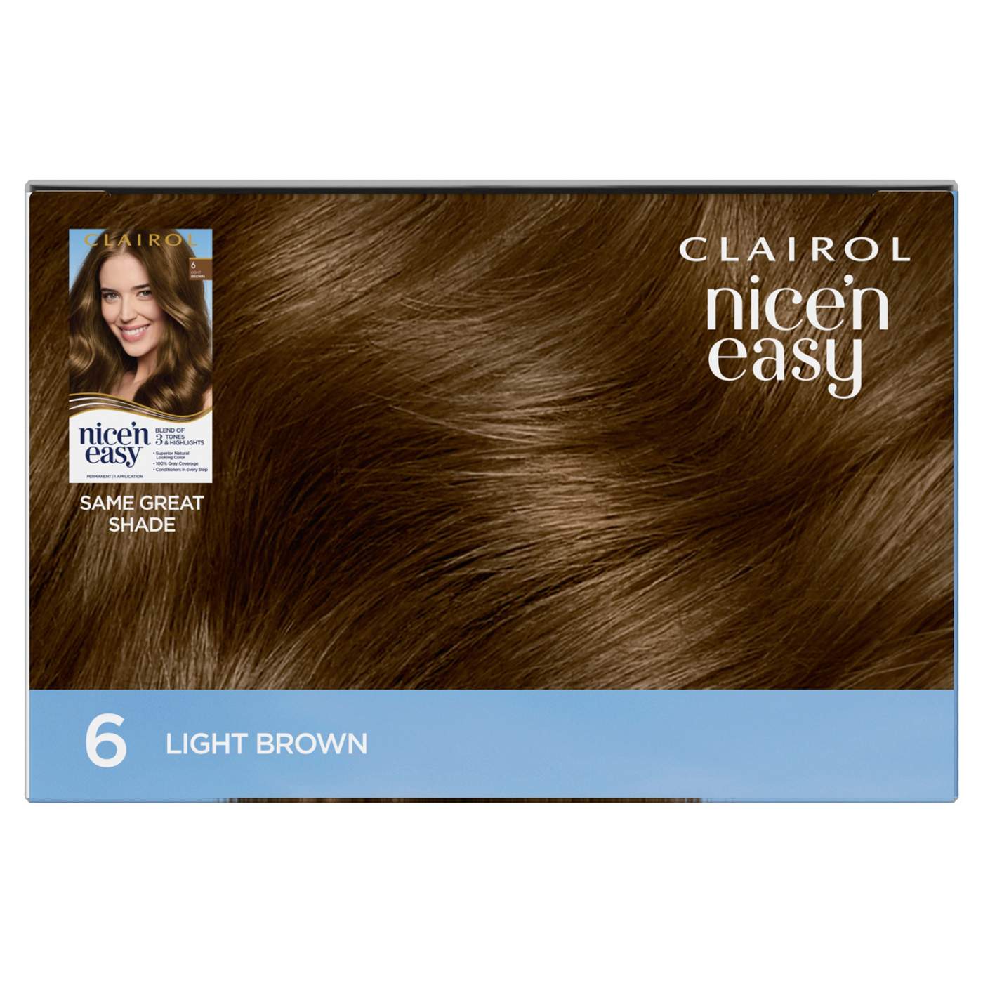 Clairol Nice 'N Easy Permanent Hair color - 6 Light Brown; image 9 of 10