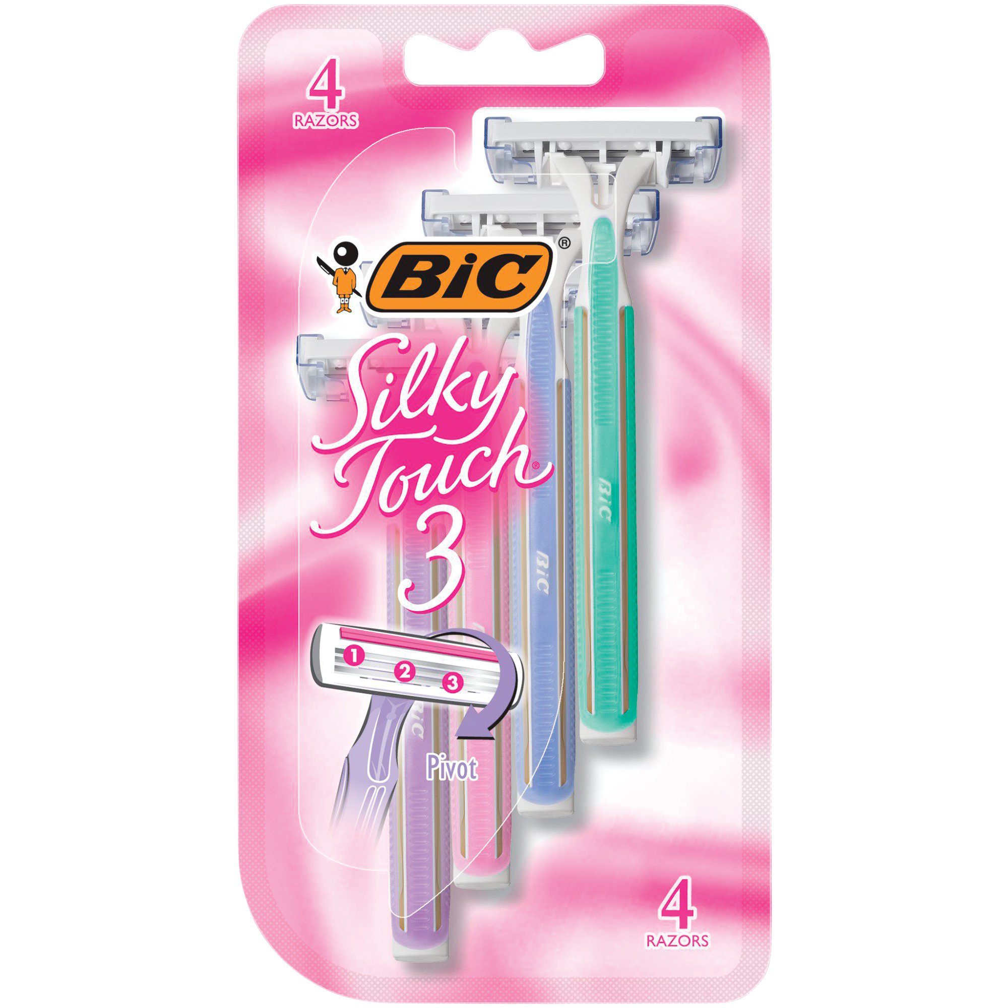 Bic Silky Touch 3 Women's Disposable Razor, Assorted - Shop Razors & Blades  at H-E-B