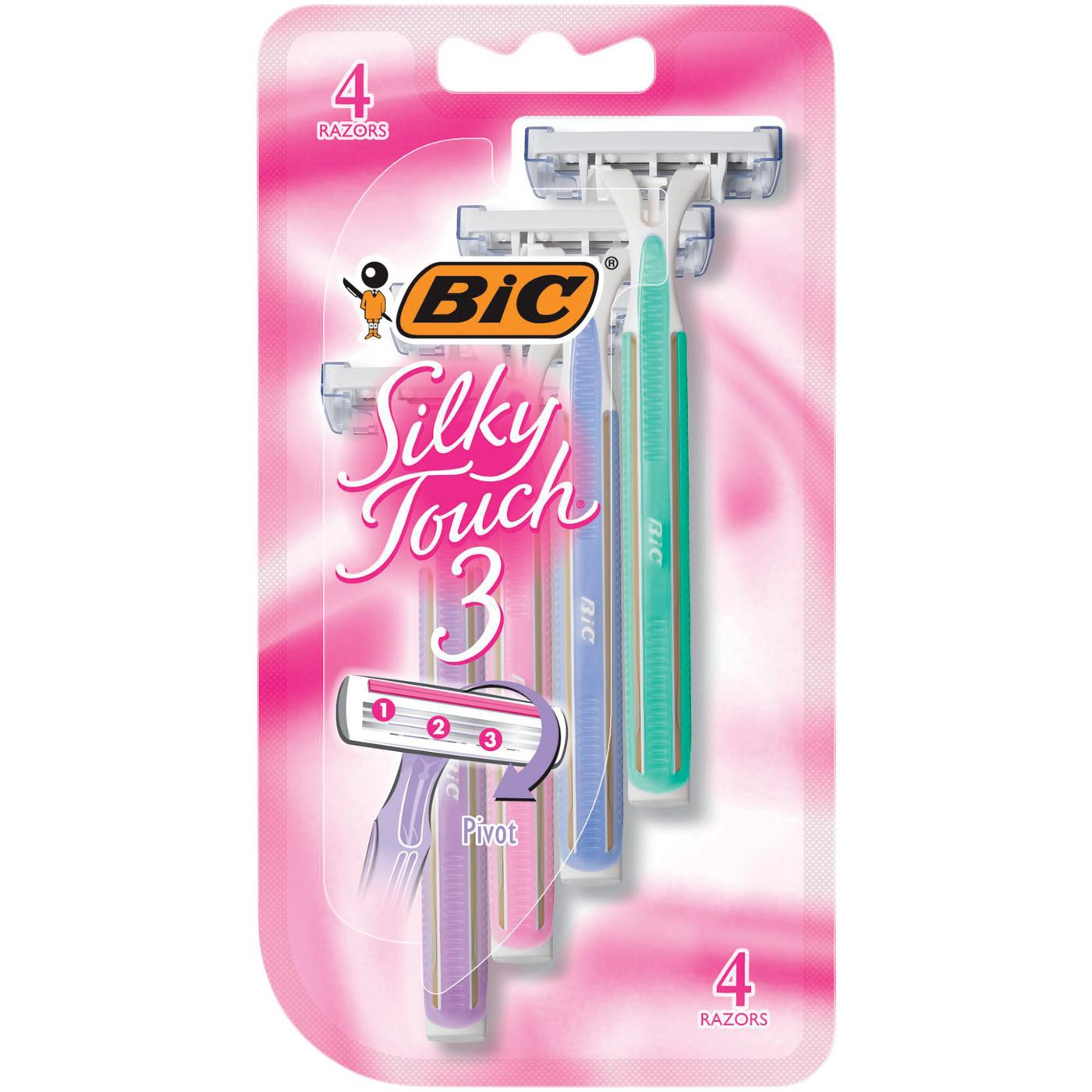 Bic Silky Touch 3 Women's Disposable Razor, Assorted Shop Razors