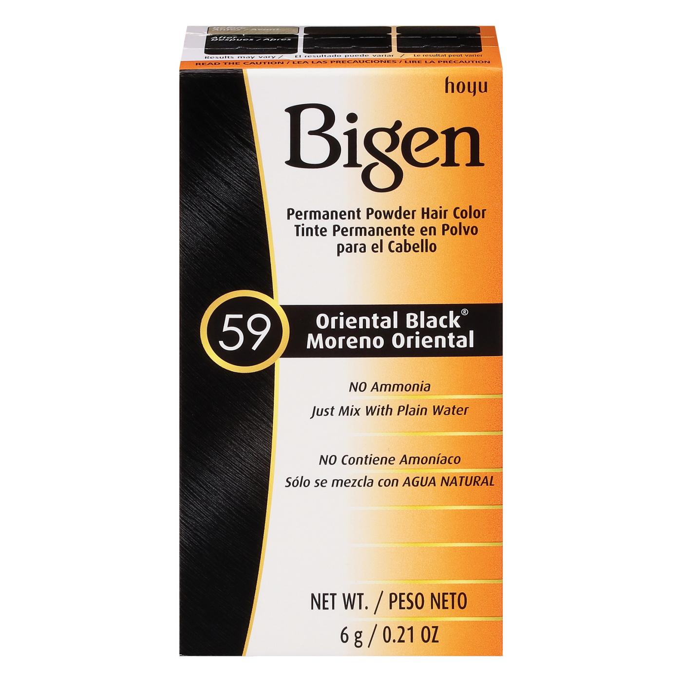 Bigen Permanent Powder Hair Color - 59 Oriental Black; image 1 of 5