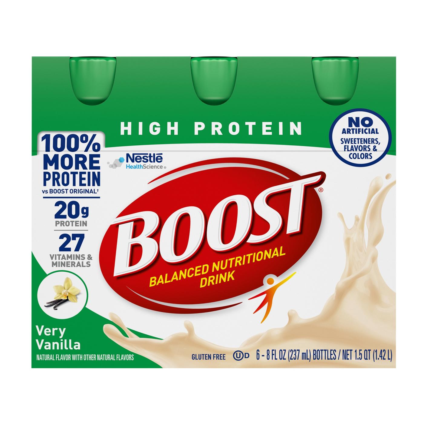 BOOST High Protein Nutritional Drink - Very Vanilla, 6 pk; image 1 of 2