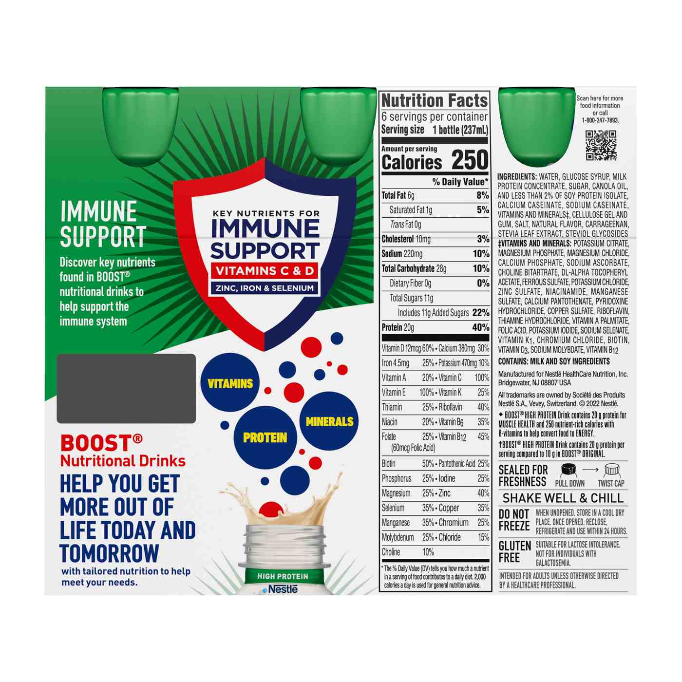 BOOST High Protein Nutritional Drink - Very Vanilla, 6 pk; image 2 of 2