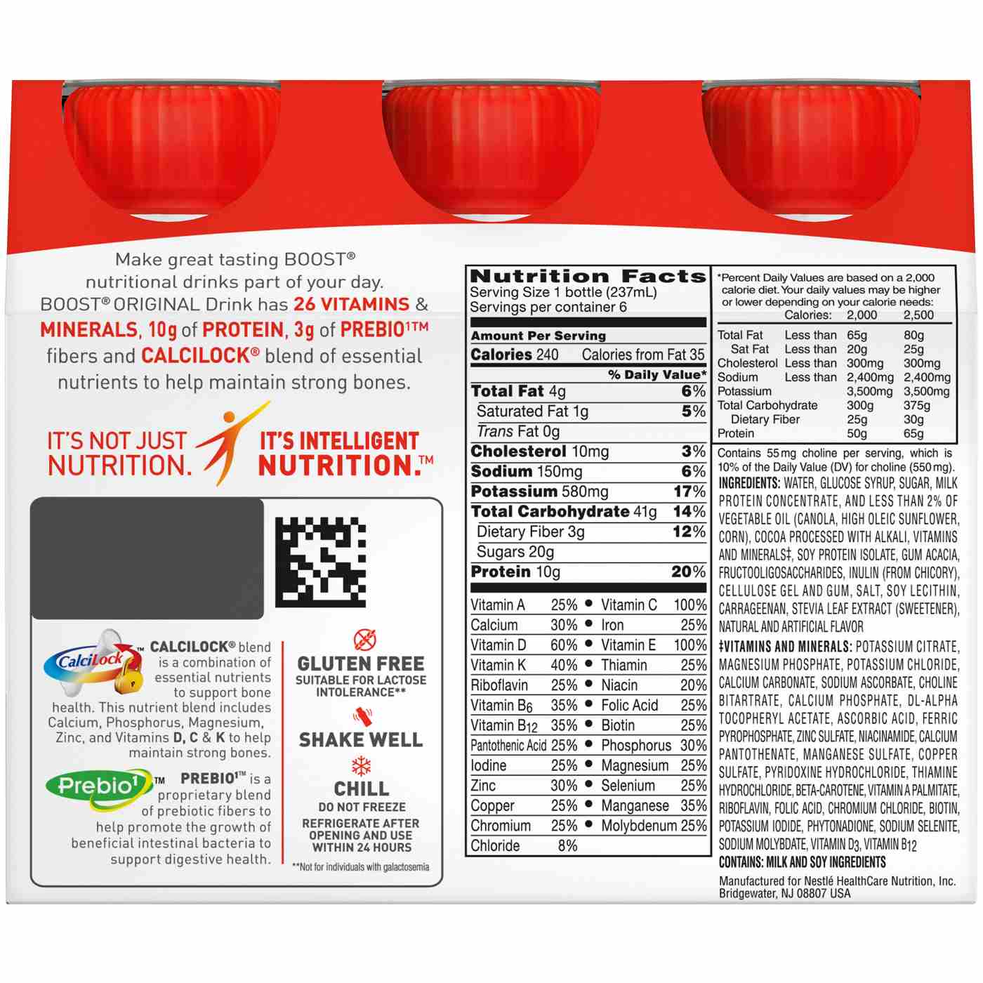 BOOST Original Complete Nutritional 10g Protein Shake - Creamy Strawberry 6 pk; image 2 of 2