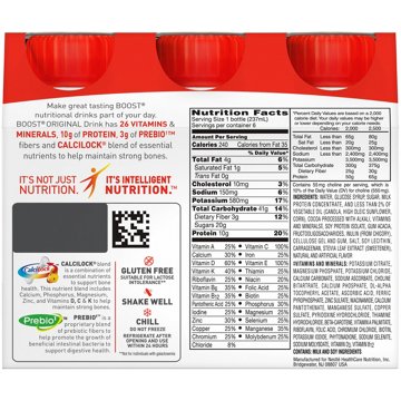 BOOST Original Complete Nutritional 10g Protein Shake - Creamy Strawberry 6 pk