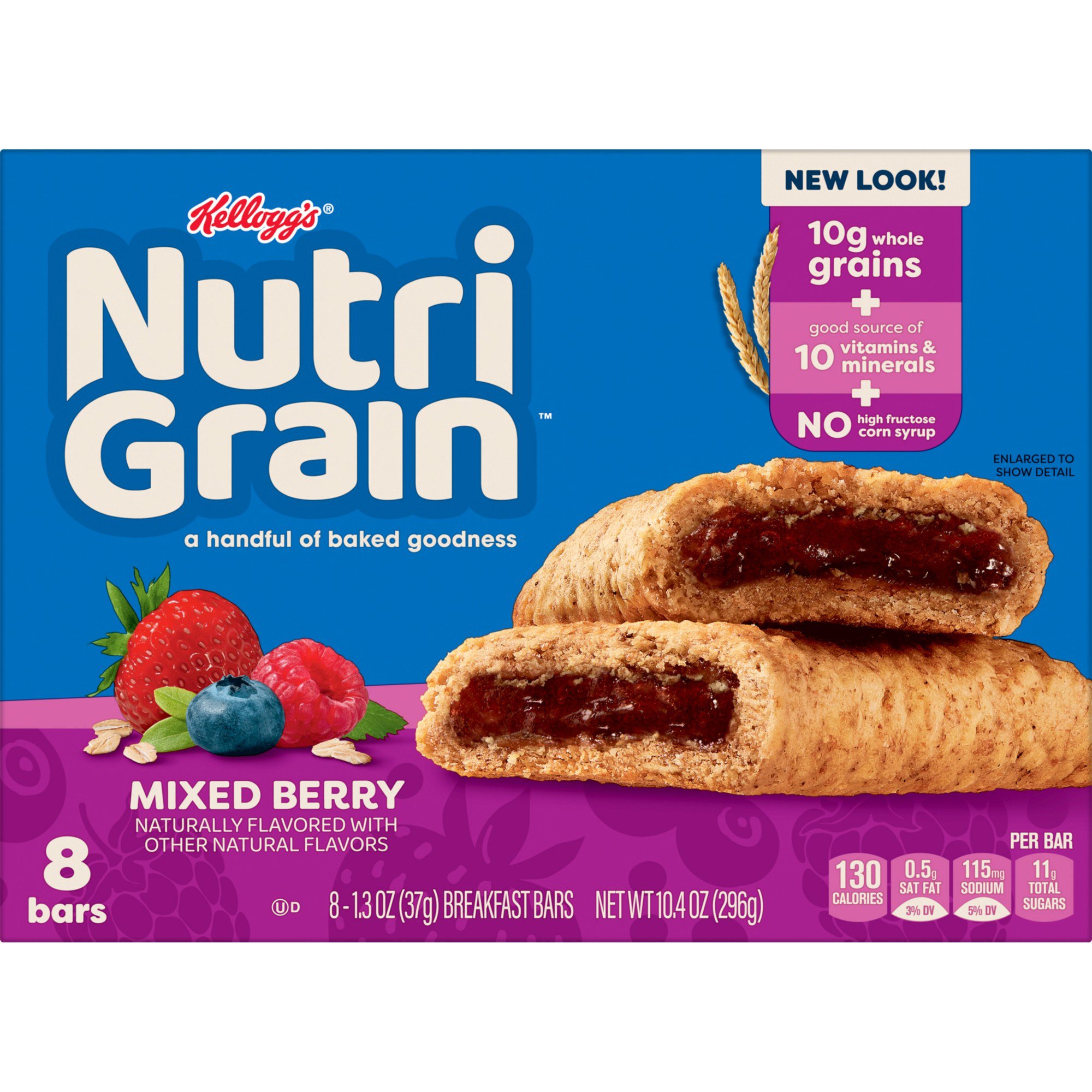 Kellogg's NutriGrain Soft Baked Breakfast Bars Mixed Berry Shop