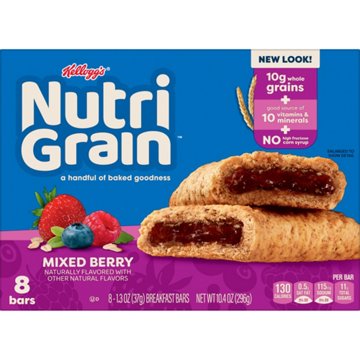 Nutri-Grain Mixed Berry Soft Baked Breakfast Bars, 10.4 oz