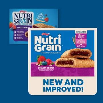 Nutri-Grain Mixed Berry Soft Baked Breakfast Bars, 10.4 oz