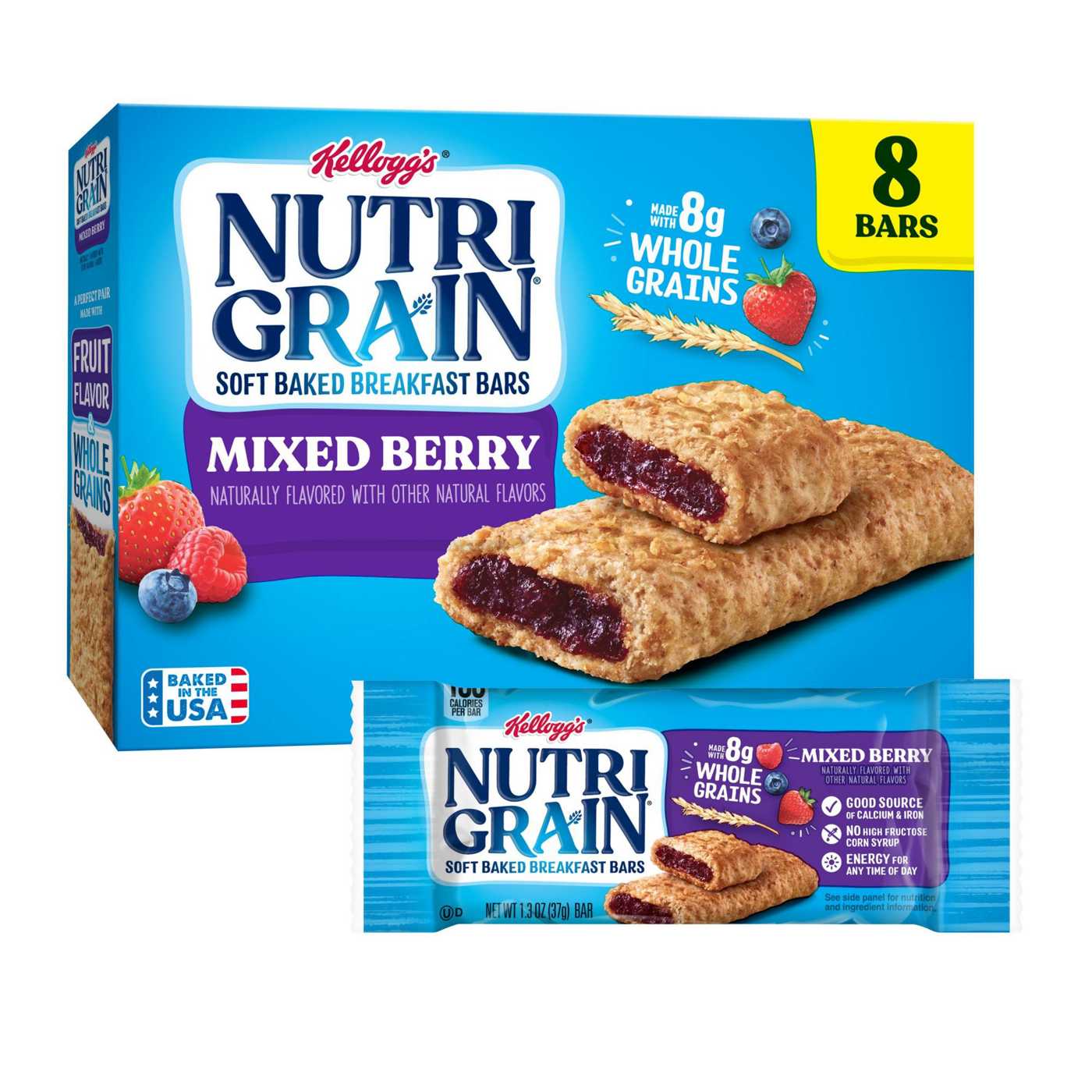 Nutri-Grain Mixed Berry Soft Baked Breakfast Bars; image 4 of 5
