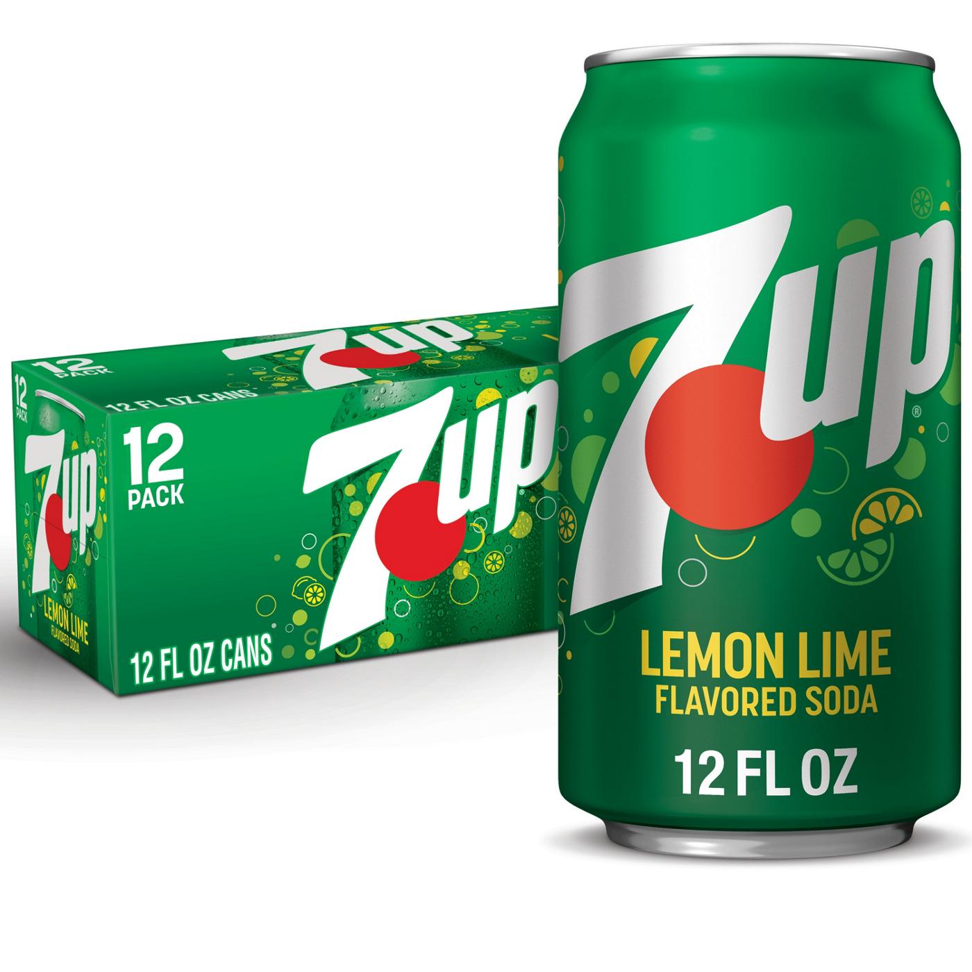 7UP Lemon Lime Soda 12 pk Cans; image 1 of 6