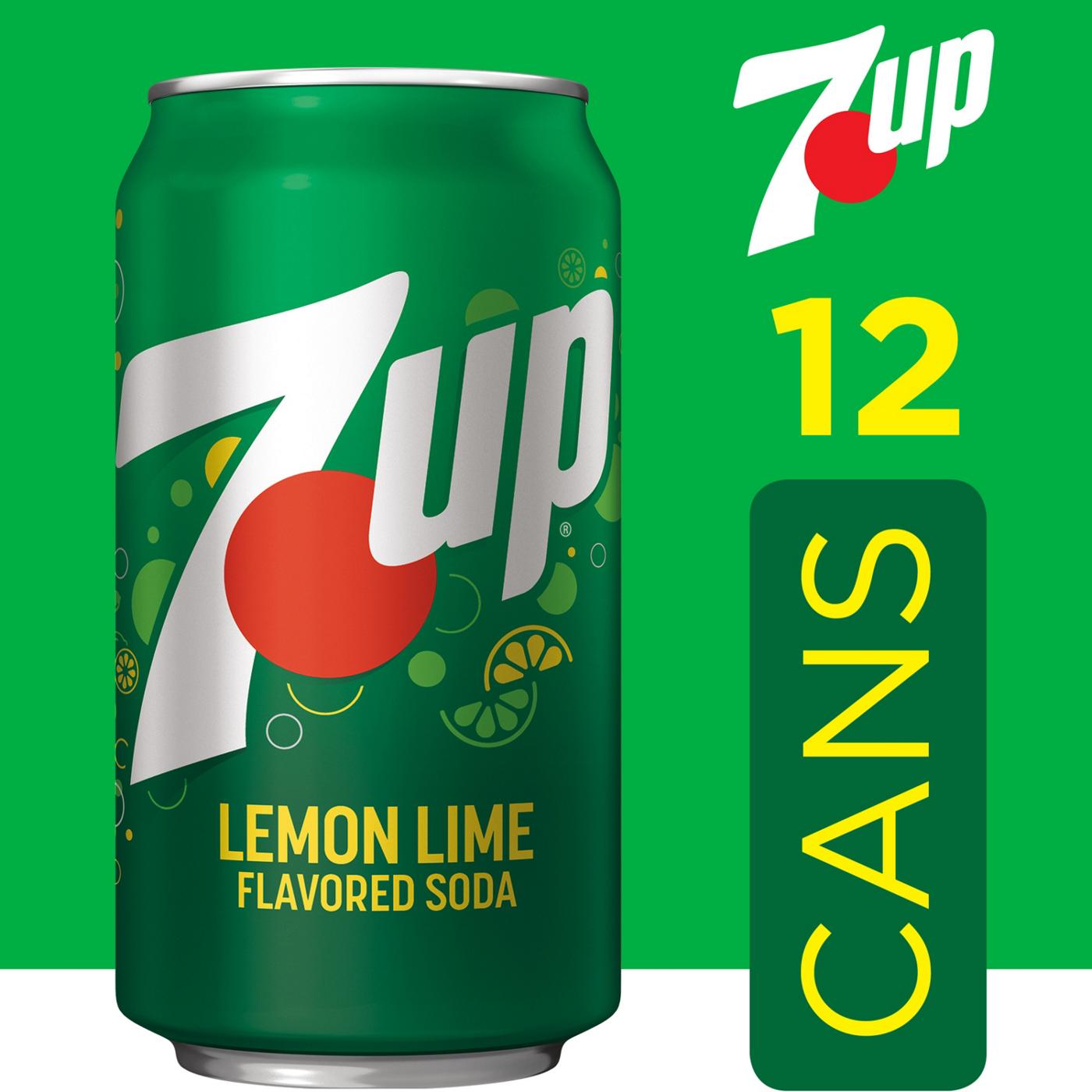 7UP Lemon Lime Soda 12 pk Cans; image 4 of 6