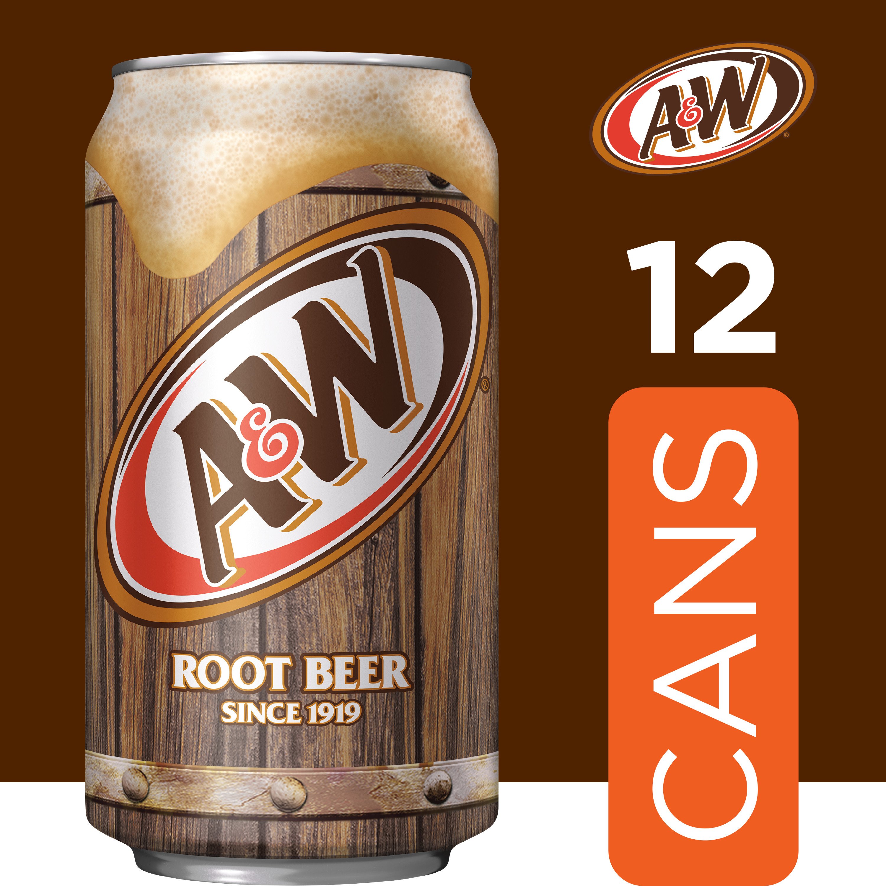 A&W Root Beer Caffeine Free Soda 12 pk Cans - Shop Soda at H-E-B