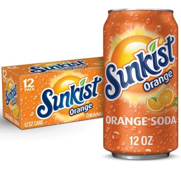 Sunkist Orange Soda 12 pk Cans