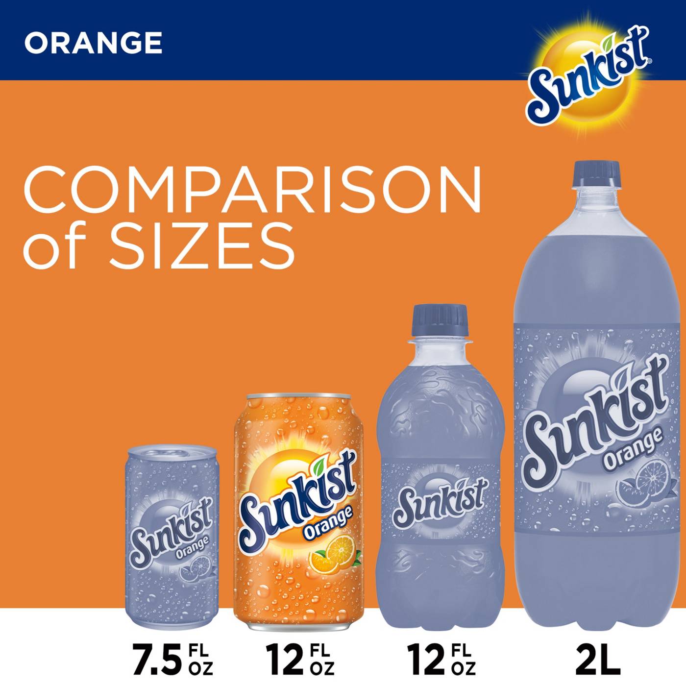 Sunkist Orange Soda 12 pk Cans; image 2 of 7