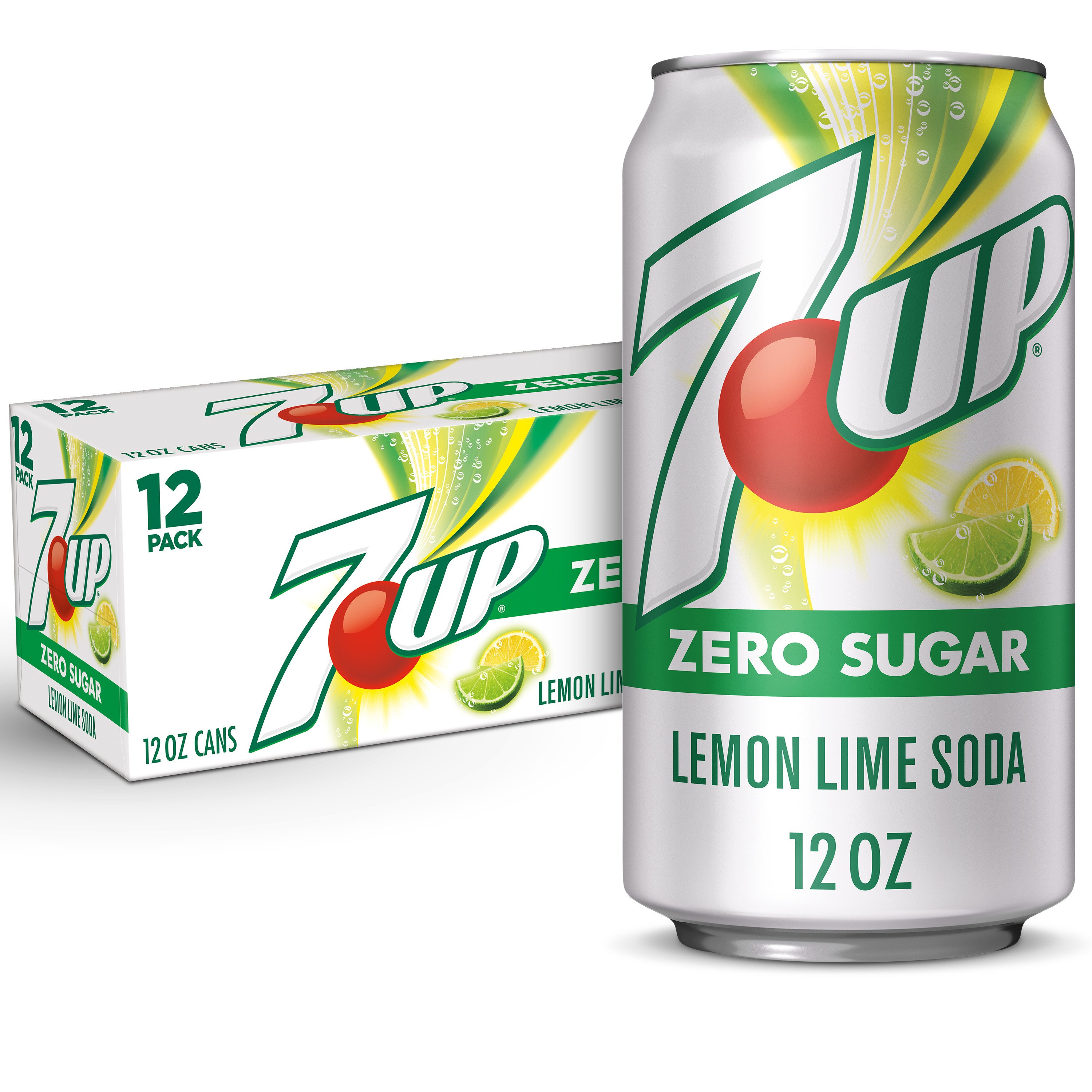 7UP Zero Sugar Lemon Lime Flavored Soda - Shop Soda at H-E-B