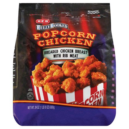H-E-B Fully Cooked Popcorn Chicken, 24 oz | Central Market - Really ...