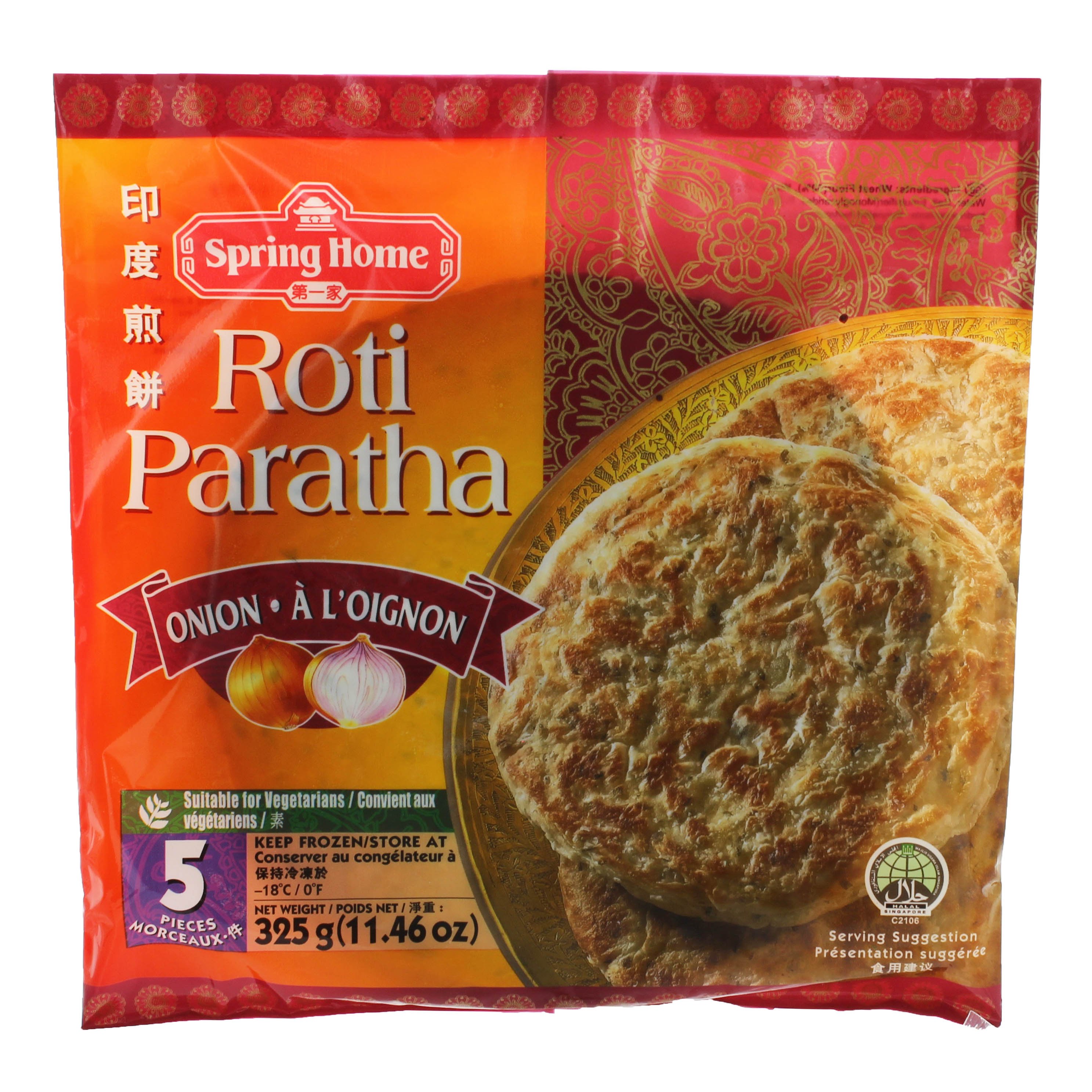 Spring Home Roti Paratha Onion Shop Bread At H E B   000543014