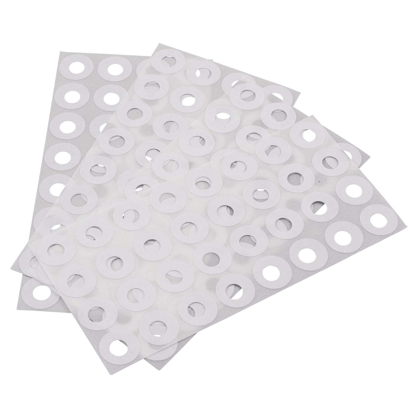 2 Box 500 Pack 0.25 inch Hole Reinforcement Labels, Self-Adhesive Reinforcement Ring Labels for Repairing and Strengthening Punch Holes (White+Clear)