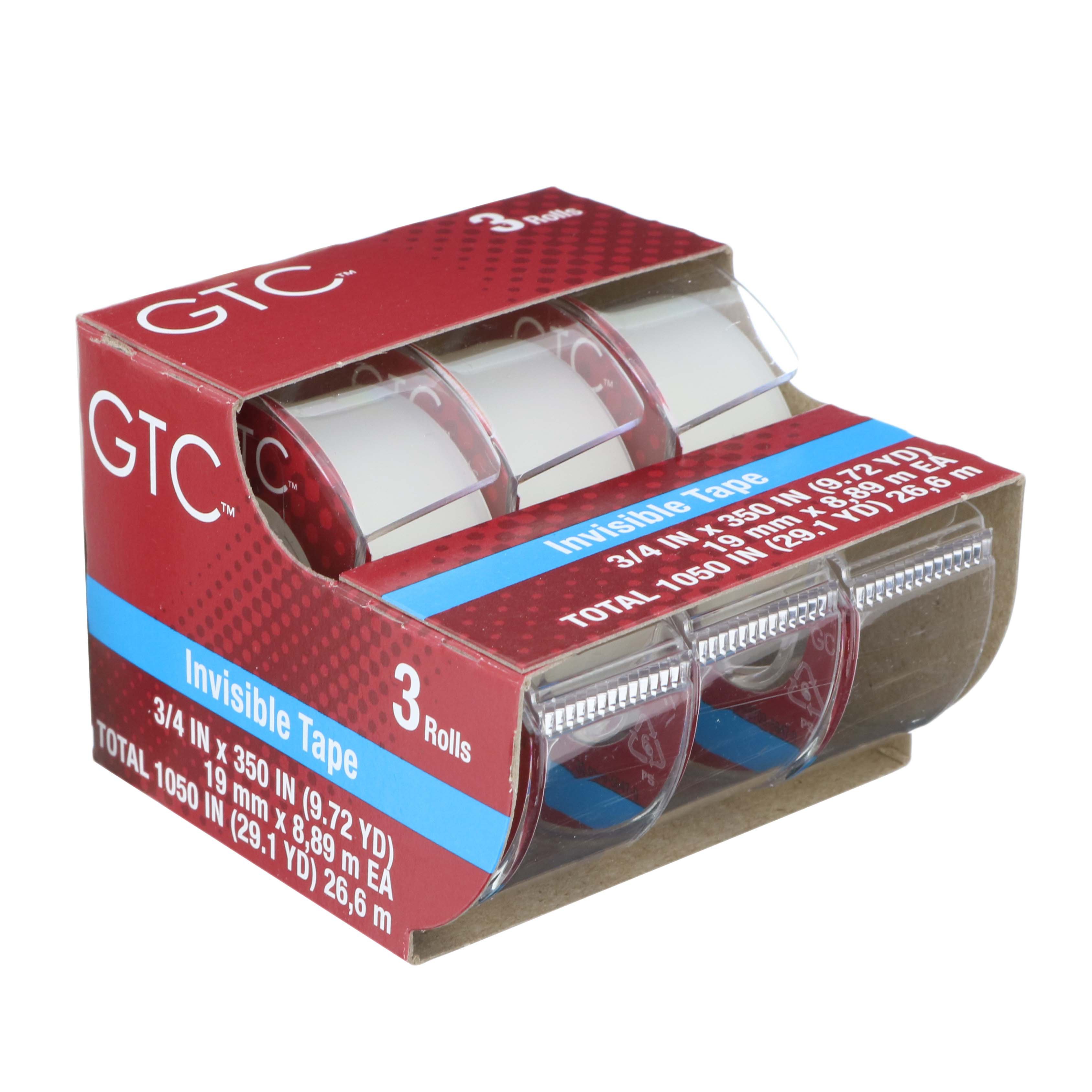 GTC 3 Roll Invisible Caddy Tape - Shop Tape at H-E-B