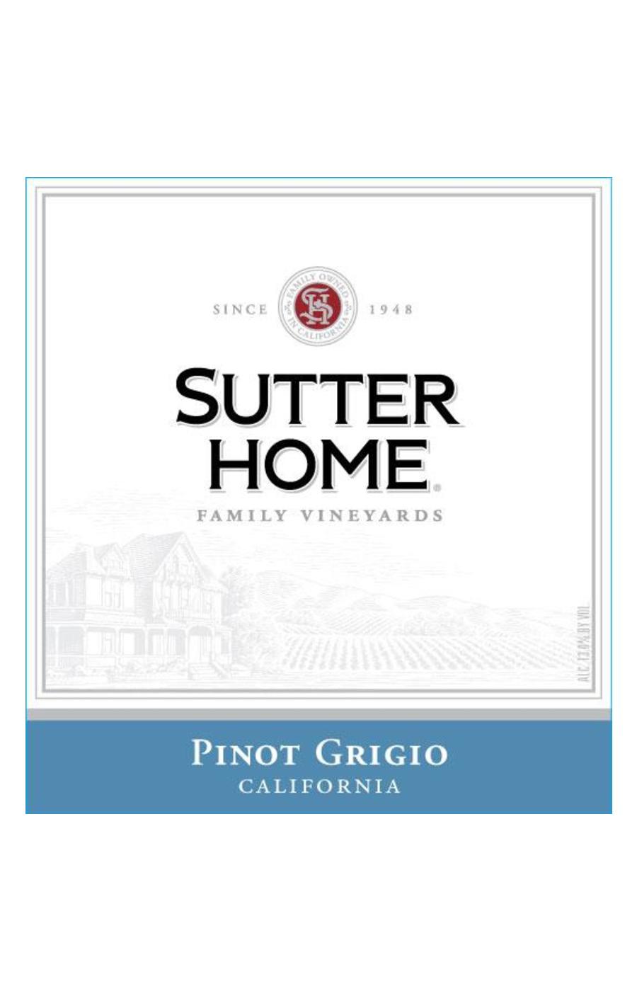 Sutter Home Family Vineyards Pinot Grigio White Wine; image 2 of 2