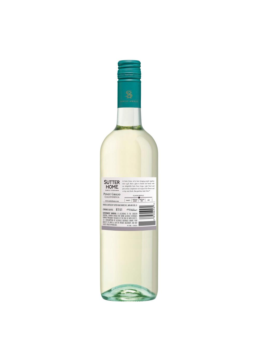 Sutter Home Family Vineyards Pinot Grigio Wine Shop Wine at HEB