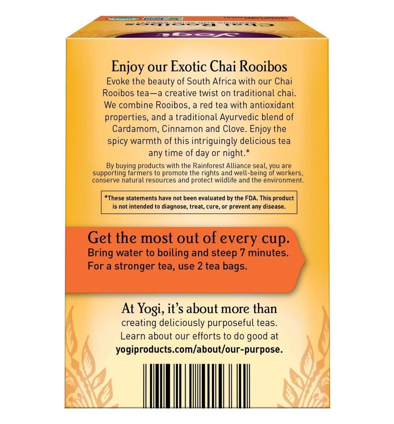 Yogi Chai Rooibos Tea; image 2 of 3