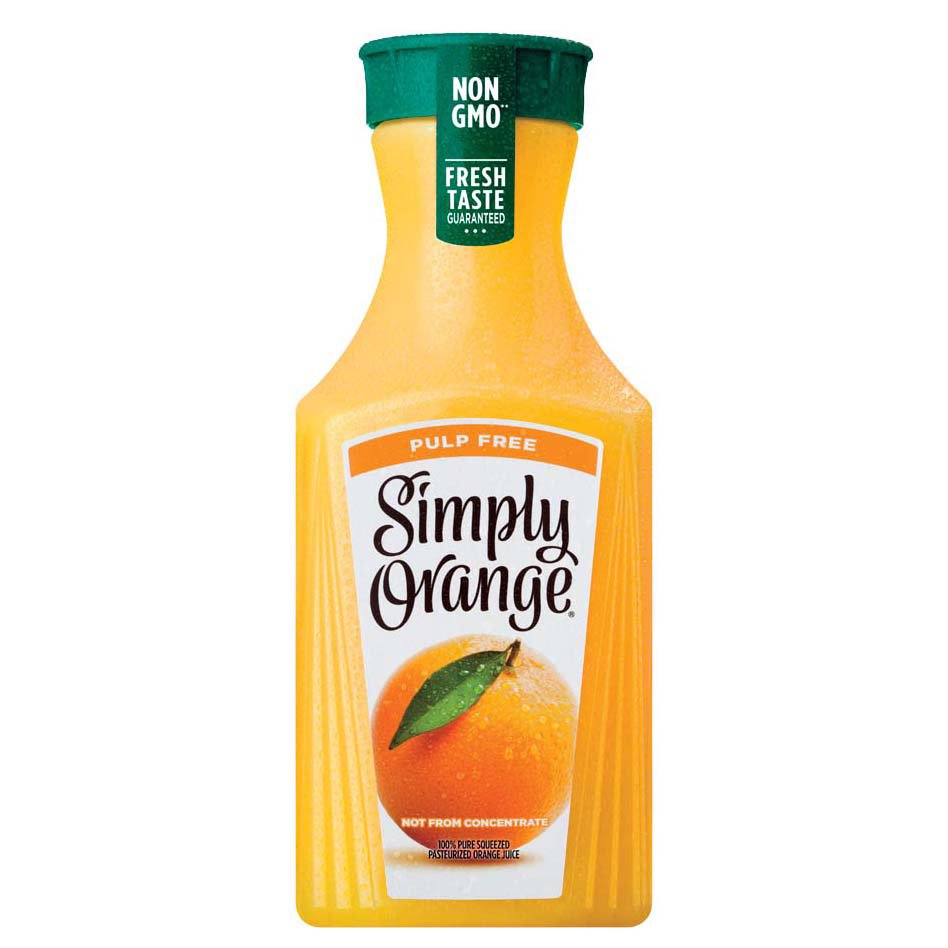 Simply Orange Pulp Free 100 Pure Squeezed Orange Juice Shop Juice At H E B
