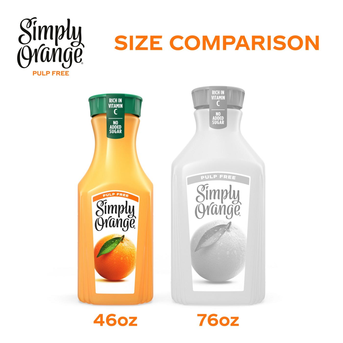 Simply Orange Pulp Free 100% Pure Squeezed Orange Juice; image 11 of 13