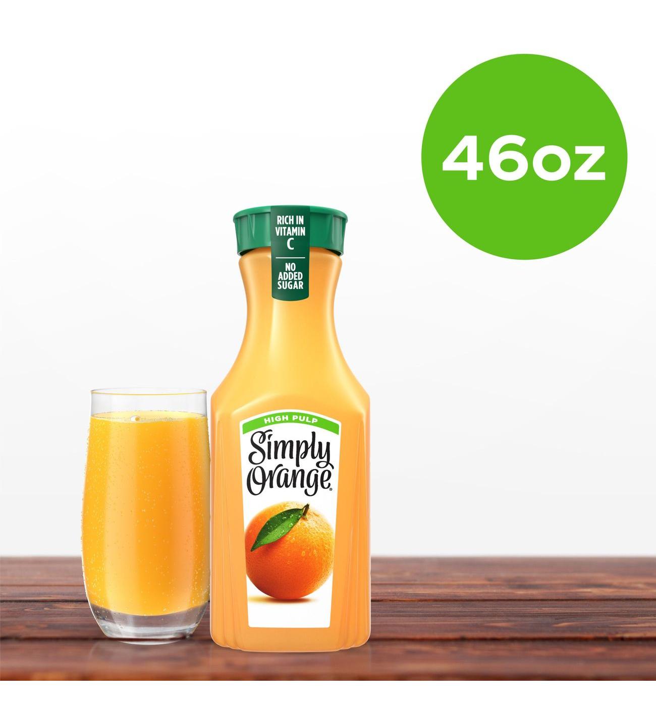 Simply Orange High Pulp Orange Juice; image 10 of 13