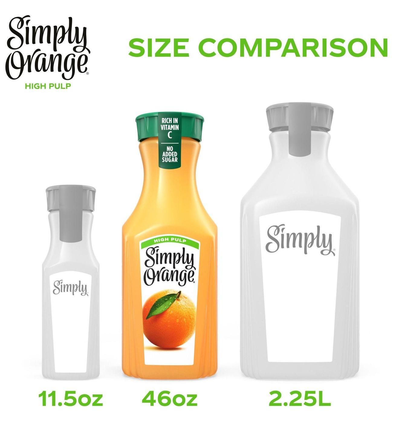 Simply Orange High Pulp Orange Juice; image 7 of 13