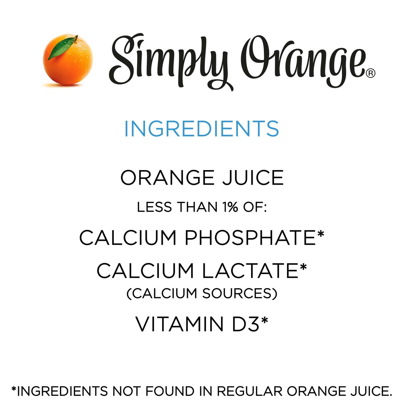 Simply Orange Pulp Free Orange Juice with Calcium & Vitamin D; image 2 of 5