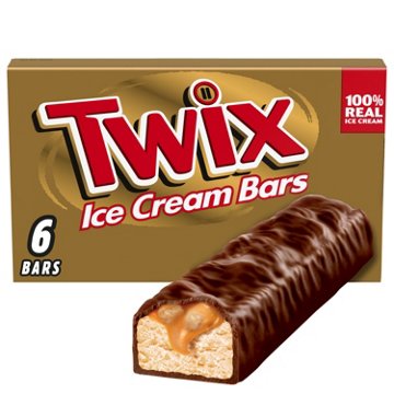 Twix Vanilla Caramel Chocolatey Cookie Ice Cream Bars, 6 ct