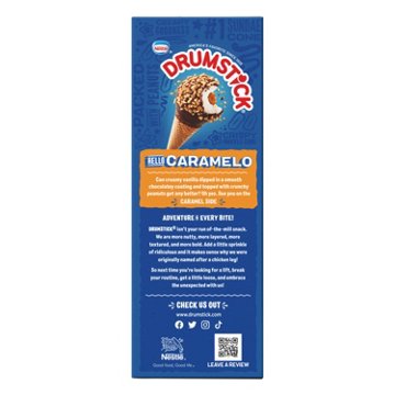 Nestle Drumstick Vanilla Caramel Sundae Cones, 4 ct